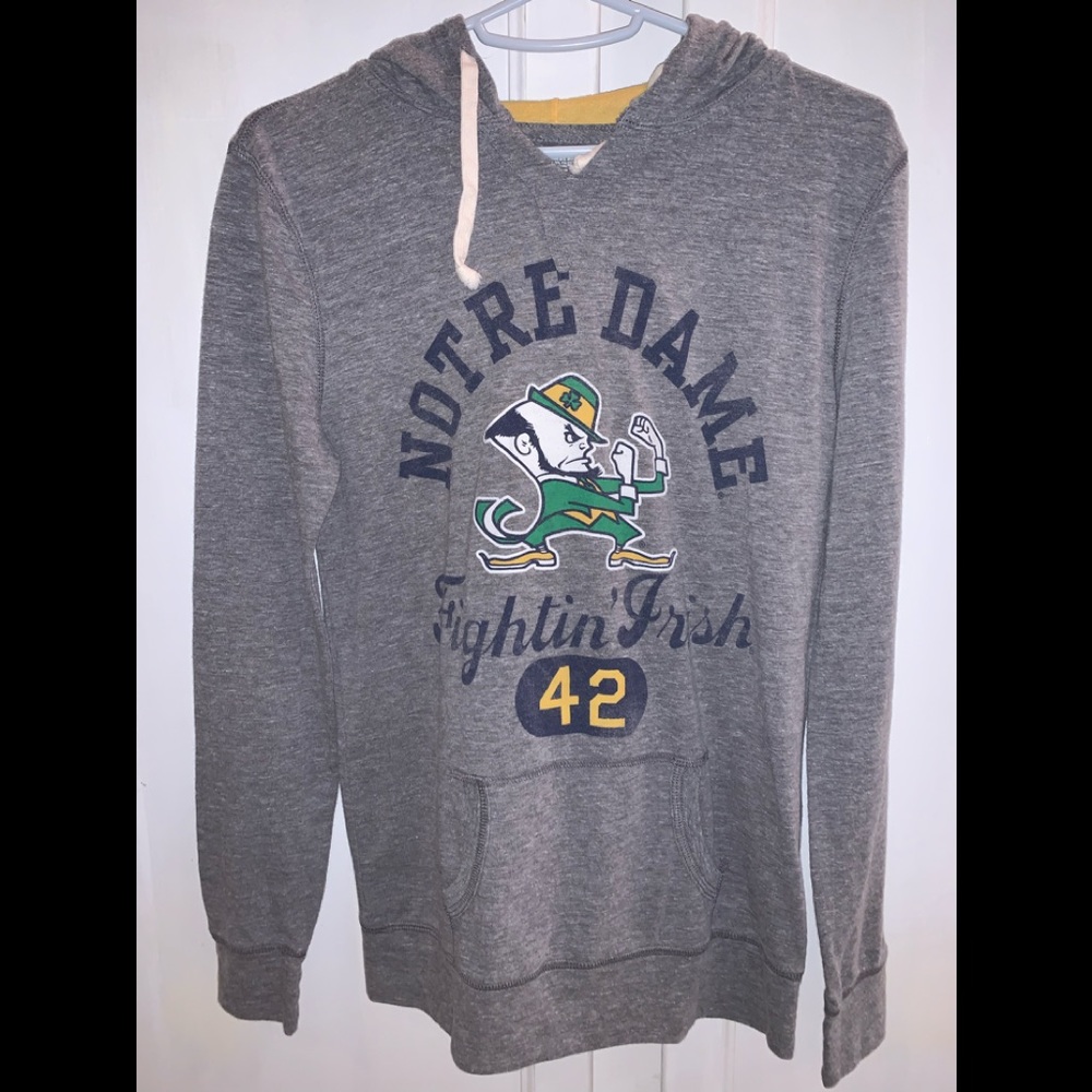 Lightweight Jersey Pullover hoodie NOTRE DAME Sz.S